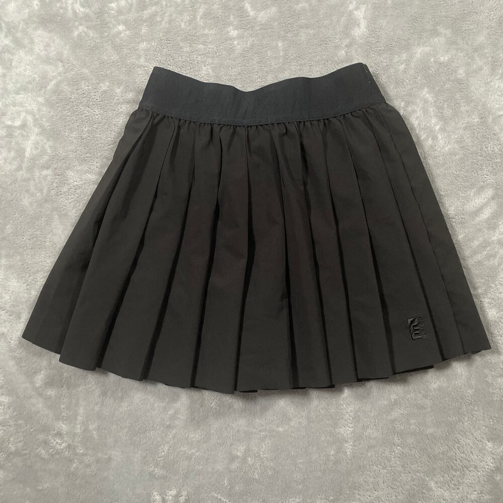 PE Nation Volley Skort Womens XS Black Pleated Tennis Pickleball Activewear